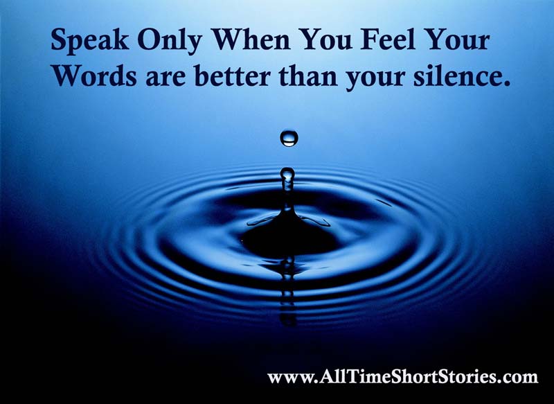 quote about speaking and silence
