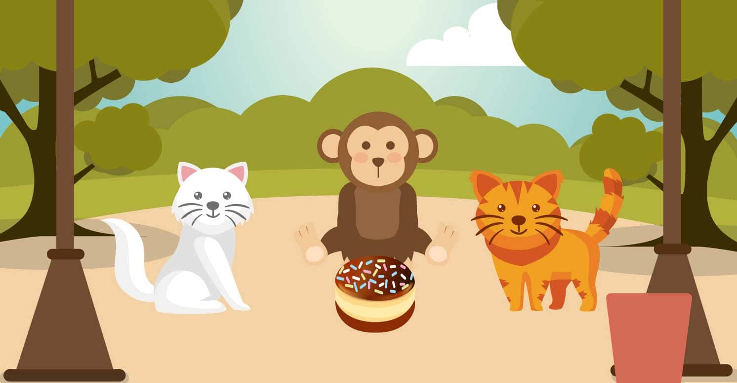 Children Moral Stories-Two cats and a Monkey