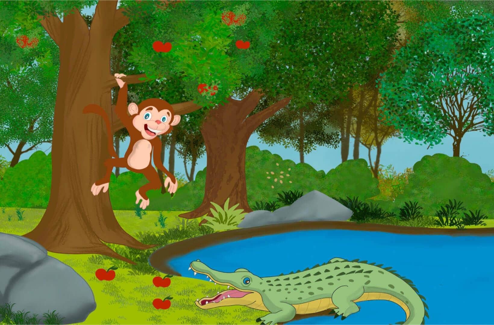 The Monkey and the Crocodile- Panchatantra Stories