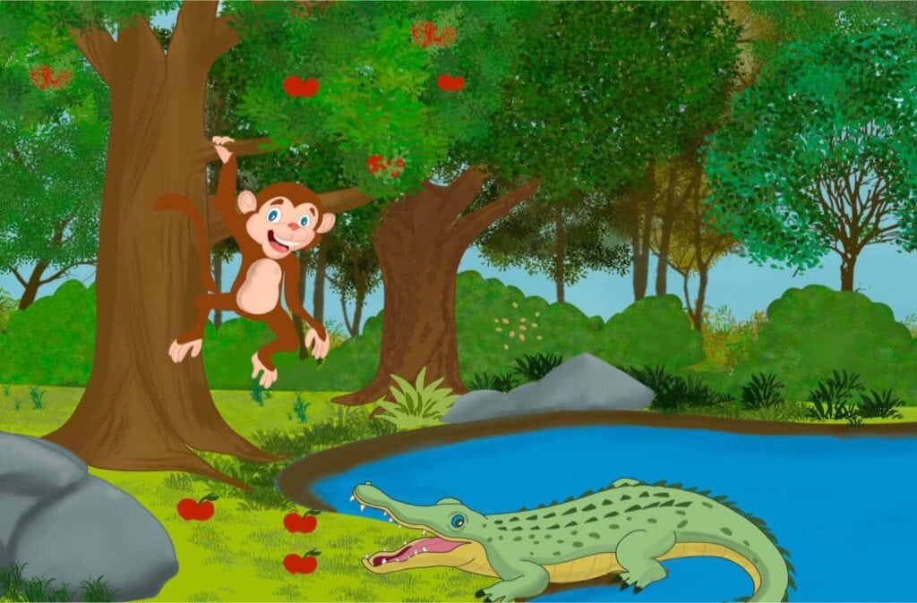 The Monkey and the Crocodile 1