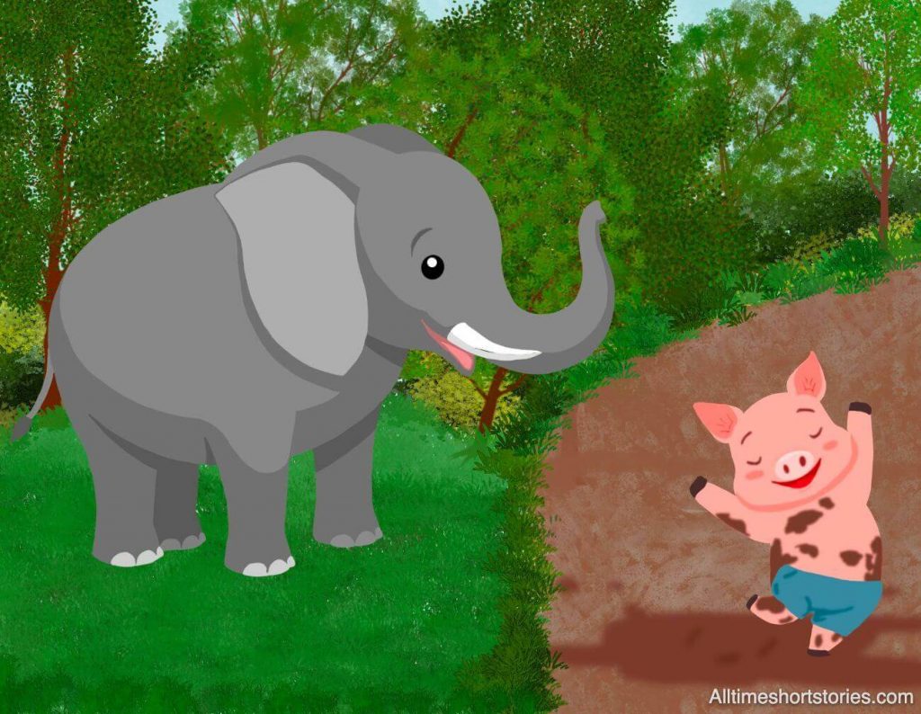 The Elephant and a pig | All Time Short Stories