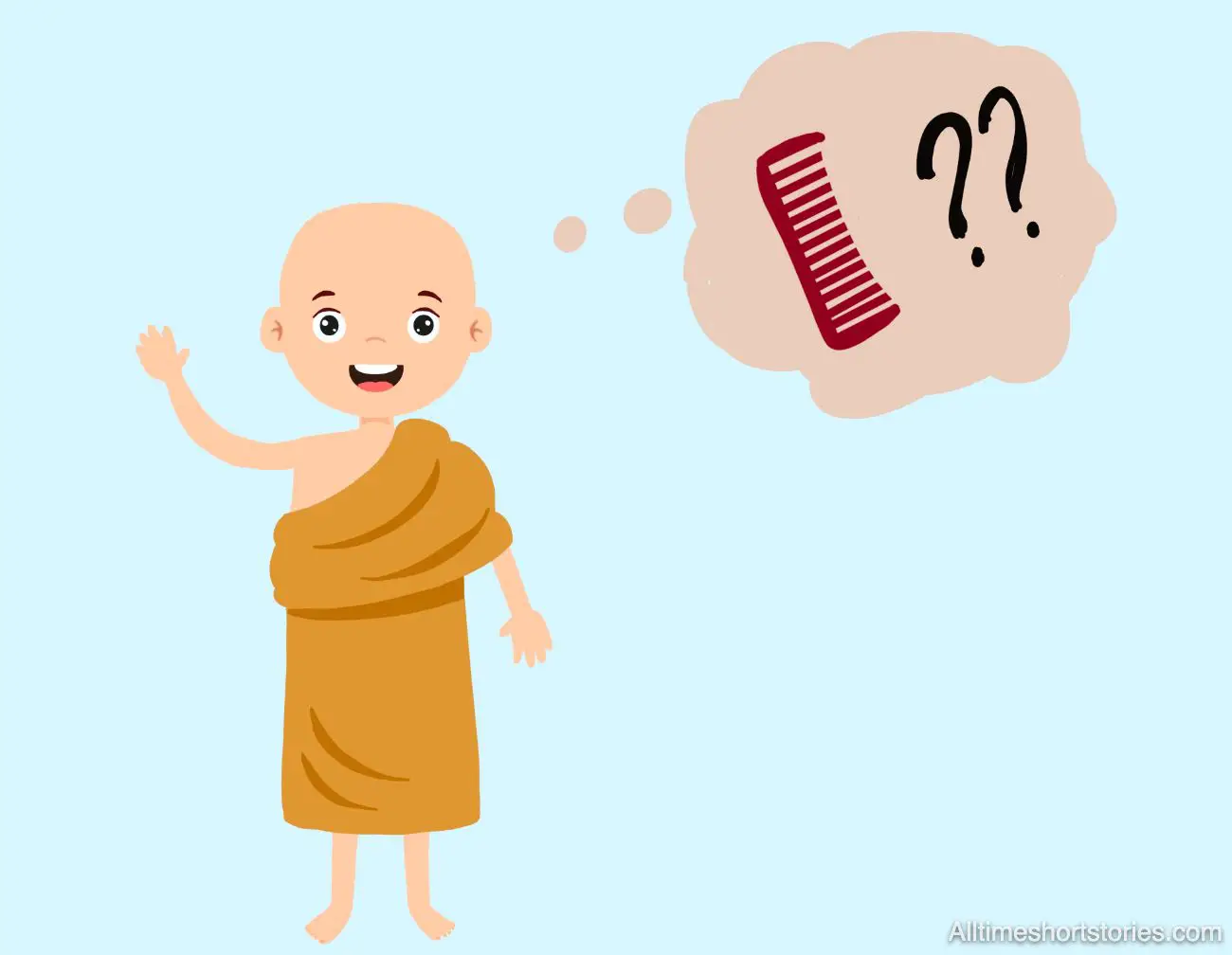 Selling a comb to a bald monk | All Time Short Stories